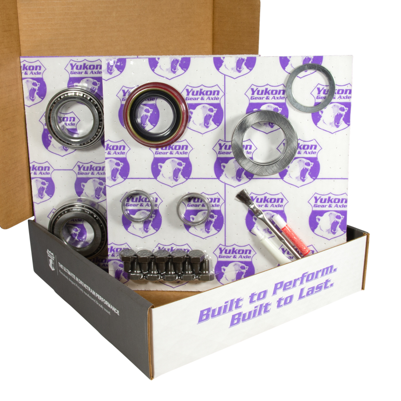 Ford F150 Differential Install Kit - Rear - Yukon Gear & Axle - 4.56 Ratio Rear Ring & Pinion Gear Set + 31 Spline Yukon Dura Grip Limited Slip Positraction + 2.99in Axle Bearings - `10-`27